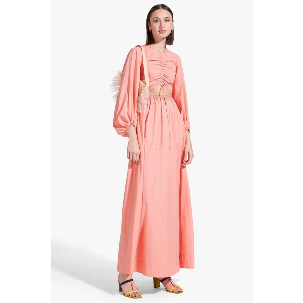Staud Tangier Coral Maxi dress